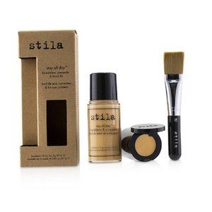 NIB STILA Stay All Day Foundation Concealer Brush Kit Dark 11 30ML Skincare Face